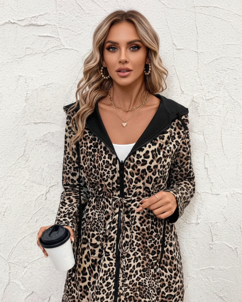 Lanaya | Women’s Leopard Lined Hoodie