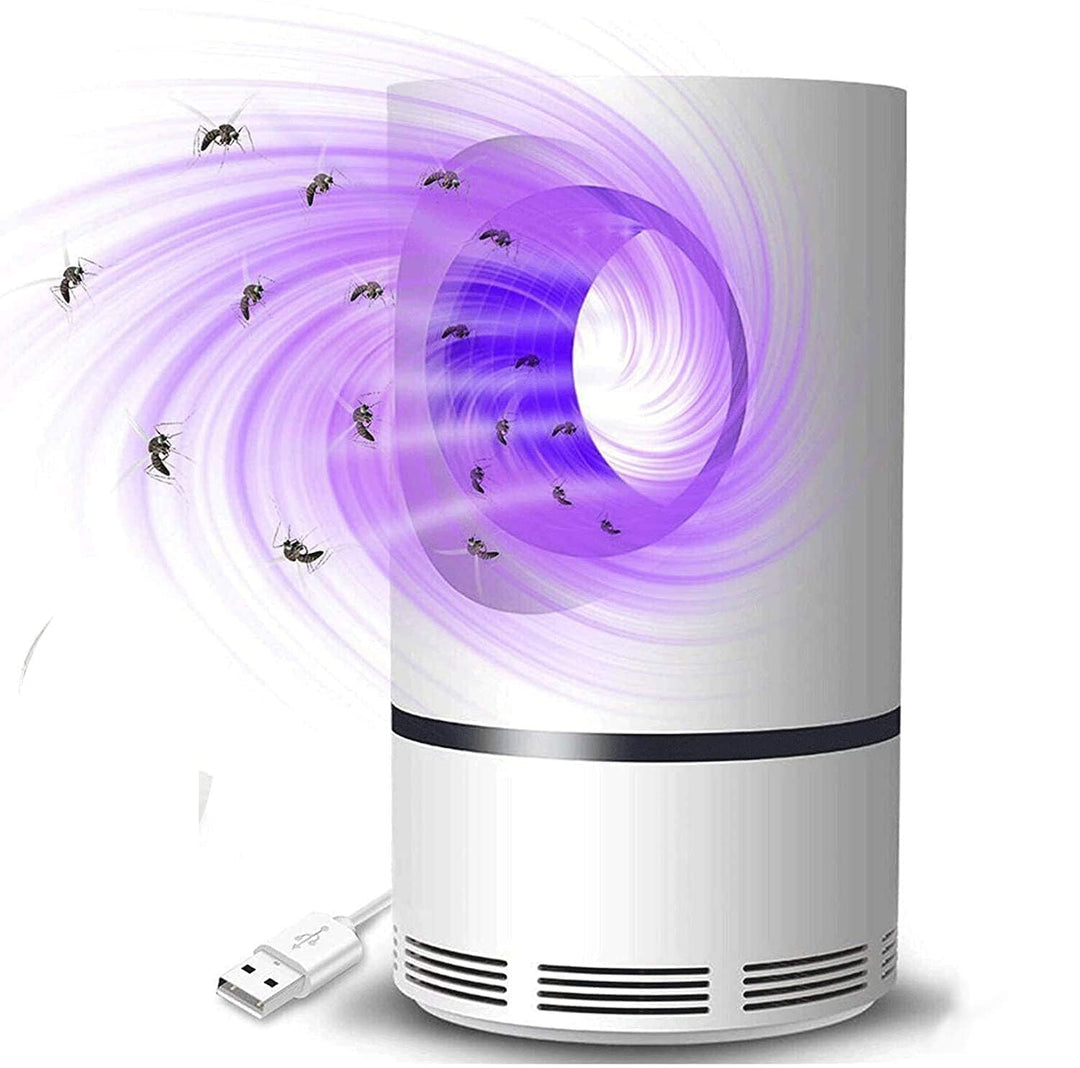 UV light mosquito and fly trap attracting insects with purple light and USB cable