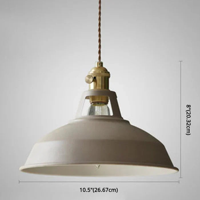 Industrial retro lighting fixture styled in a contemporary hallway