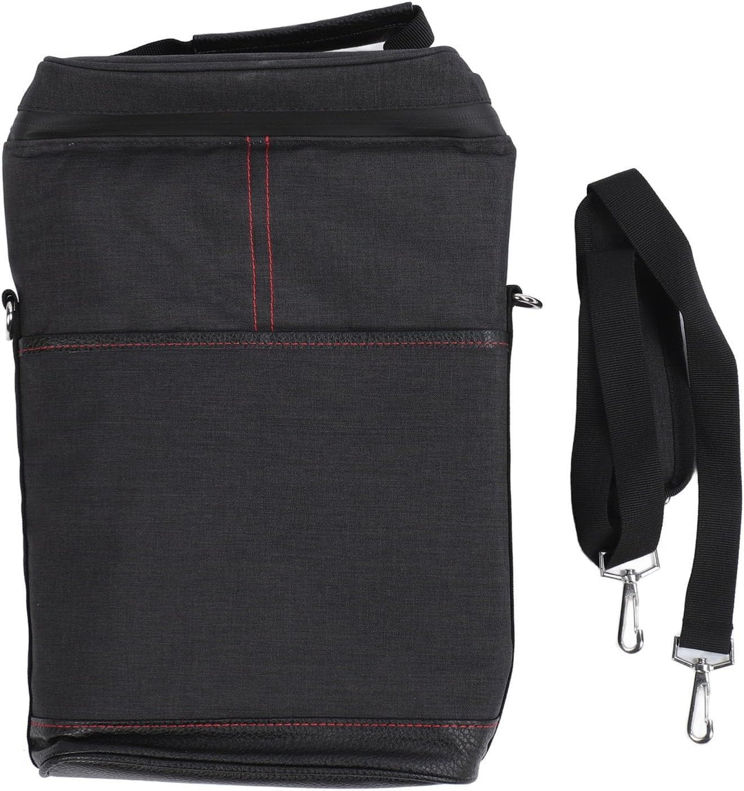Portable 2-bottle wine travel bag with durable zipper closure
