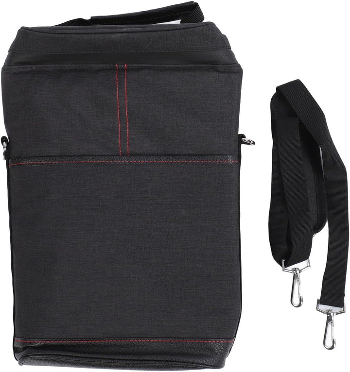 Portable 2-bottle wine travel bag with durable zipper closure