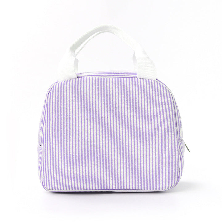 Insulated lunch bag with front pocket for meal prep and snacks
