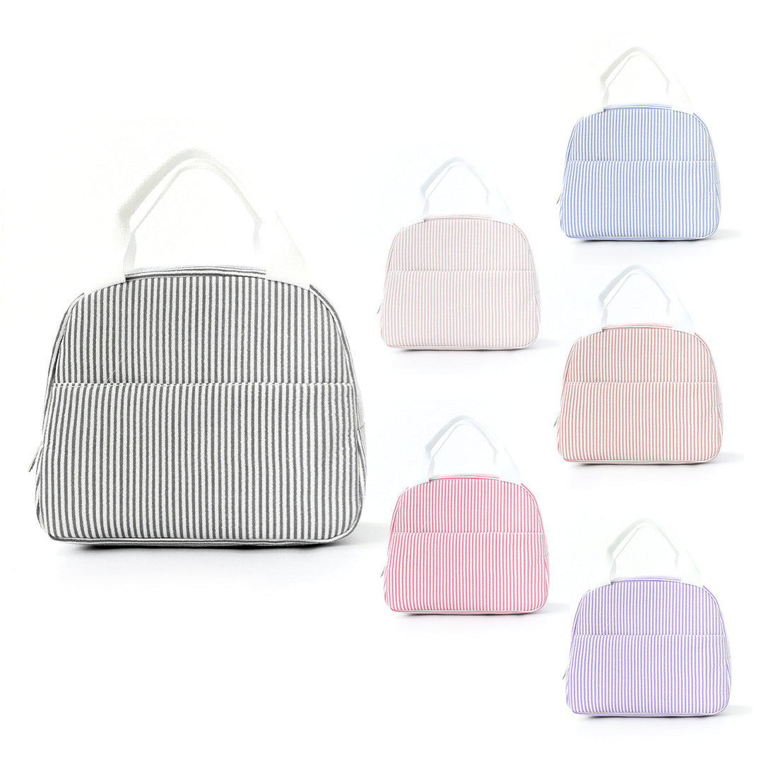 Picnic bag and meal prep tote viewed from the side profile