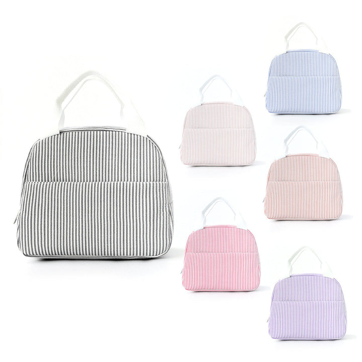 Picnic bag and meal prep tote viewed from the side profile