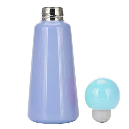 Insulated stainless steel water bottle with leak-proof lid for travel