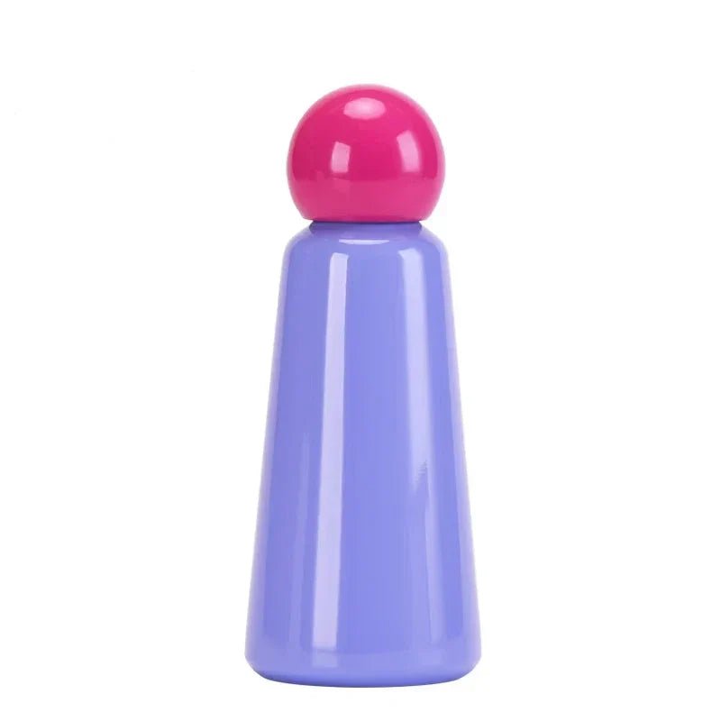 Modern metallic finish water bottle with thermal insulation