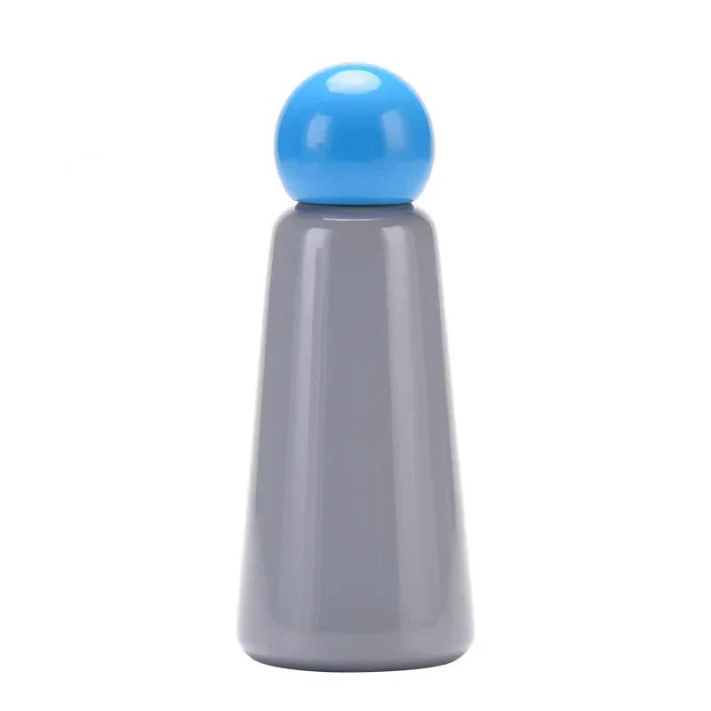 Daily use insulated water bottle highlighting ergonomic shape