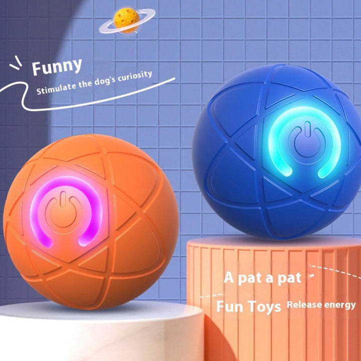 Self-moving interactive pet toy ball for dogs and cats keeping pets active indoors