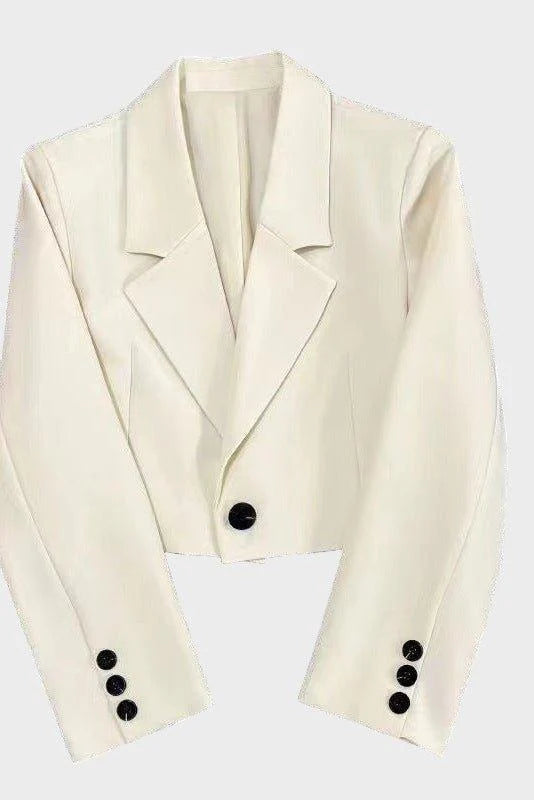 Jonah | Women’s Cropped Blazer with Notched Lapel