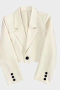 Jonah | Women’s Cropped Blazer with Notched Lapel