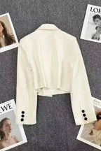 Jonah | Women’s Cropped Blazer with Notched Lapel