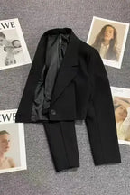 Jonah | Women’s Cropped Blazer with Notched Lapel