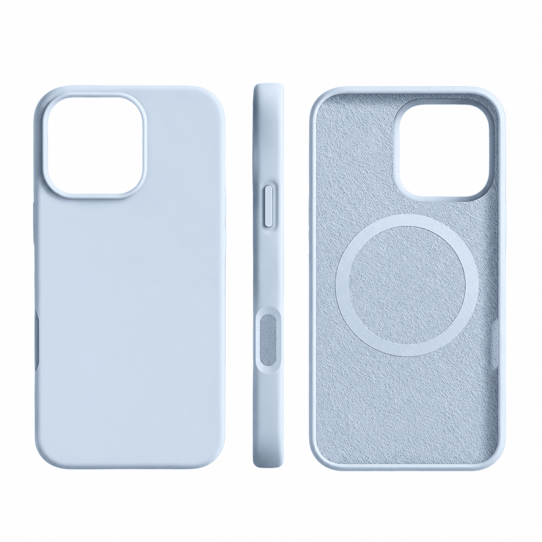 Shock resistant protective cover for iPhone showing slim profile design