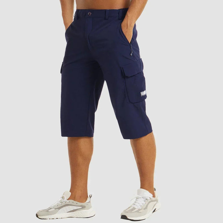 Casual wear mens utility shorts with durable stitching