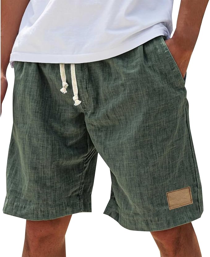 Men's breathable loungewear shorts in versatile solid black color