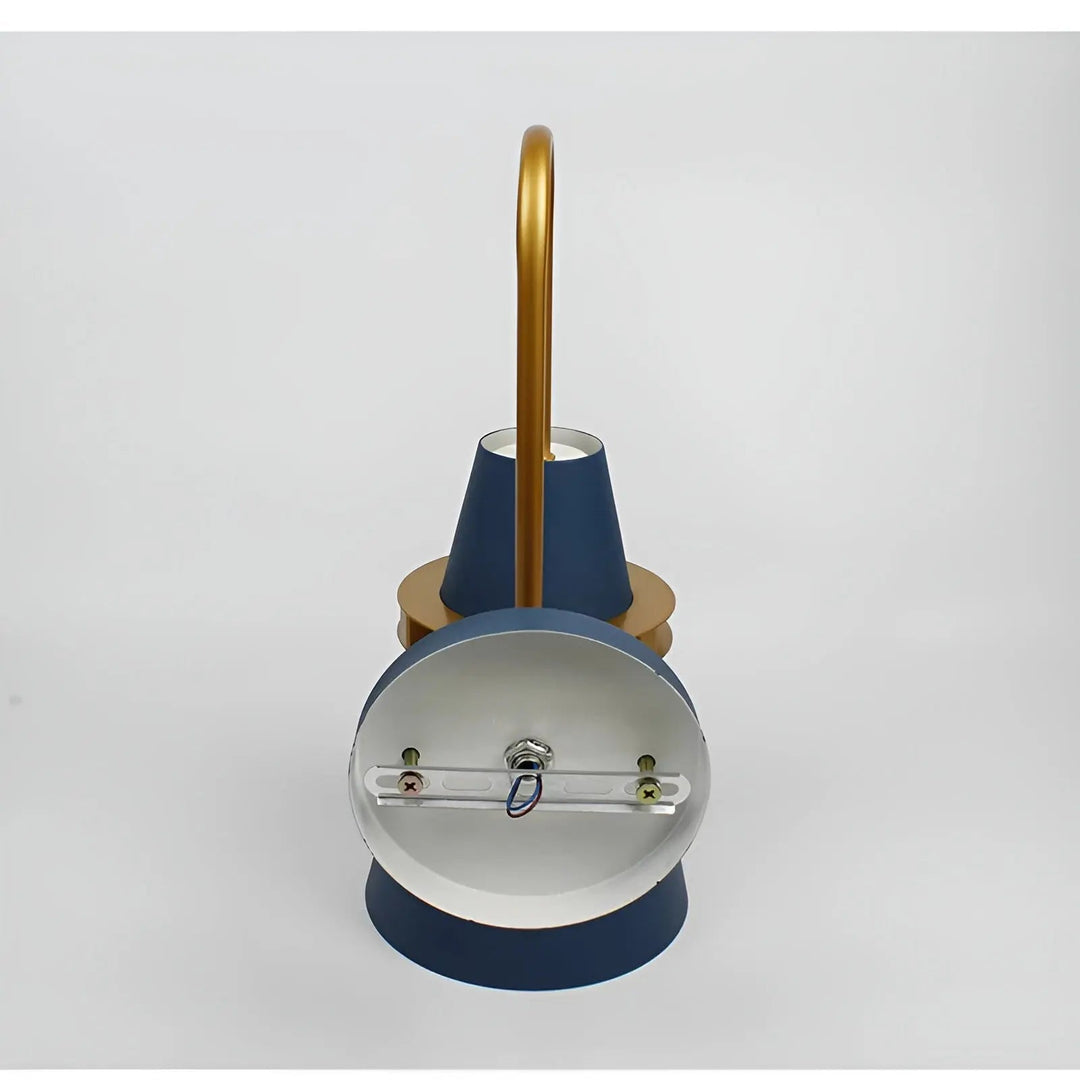 Illuminated wall lamp casting warm glow, perfect for home decor and ambiance