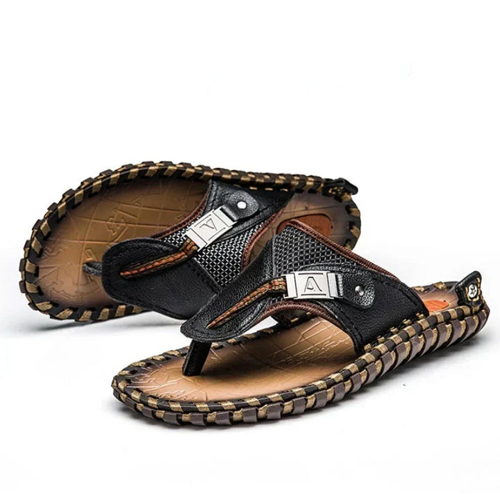 Comfortable mens summer footwear and casual beach shoes