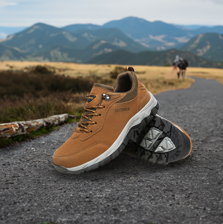 Supportive mens hiking sneakers with durable grip sole for outdoor walking