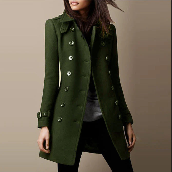 Marcella | Women’s Double Breasted Long Coat