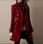 Marcella | Women’s Double Breasted Long Coat