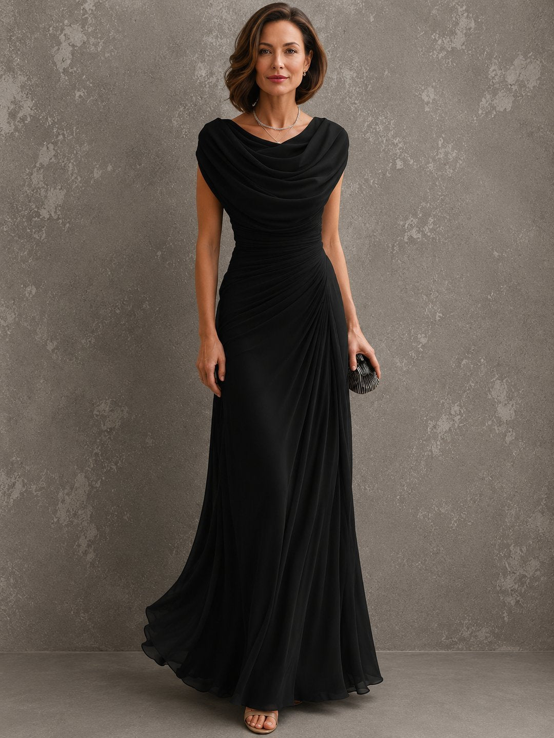 Casual long dress in stylish Maryjane design, full length view