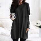 Brianna | Women’s Pocket Long Sleeve Tunic Sweater