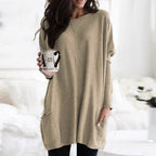 Brianna | Women’s Pocket Long Sleeve Tunic Sweater