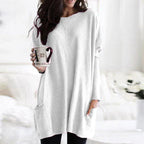 Brianna | Women’s Pocket Long Sleeve Tunic Sweater
