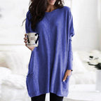 Brianna | Women’s Pocket Long Sleeve Tunic Sweater