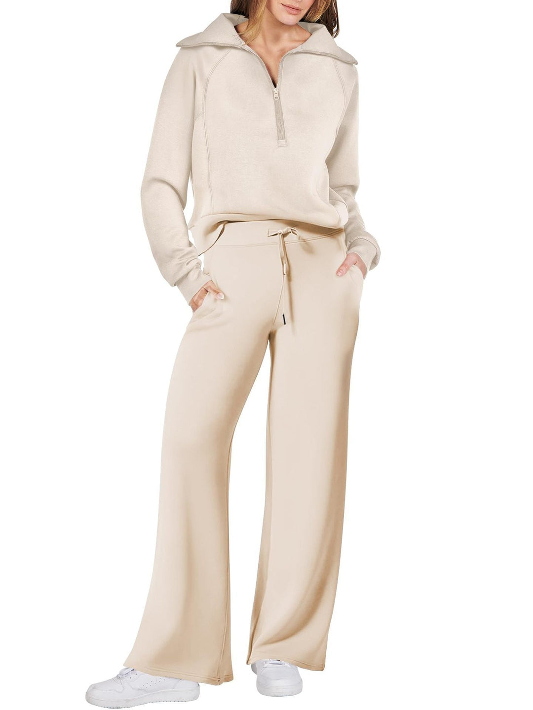 Womenswear activewear top with collar zipper detail for comfortable daily wear