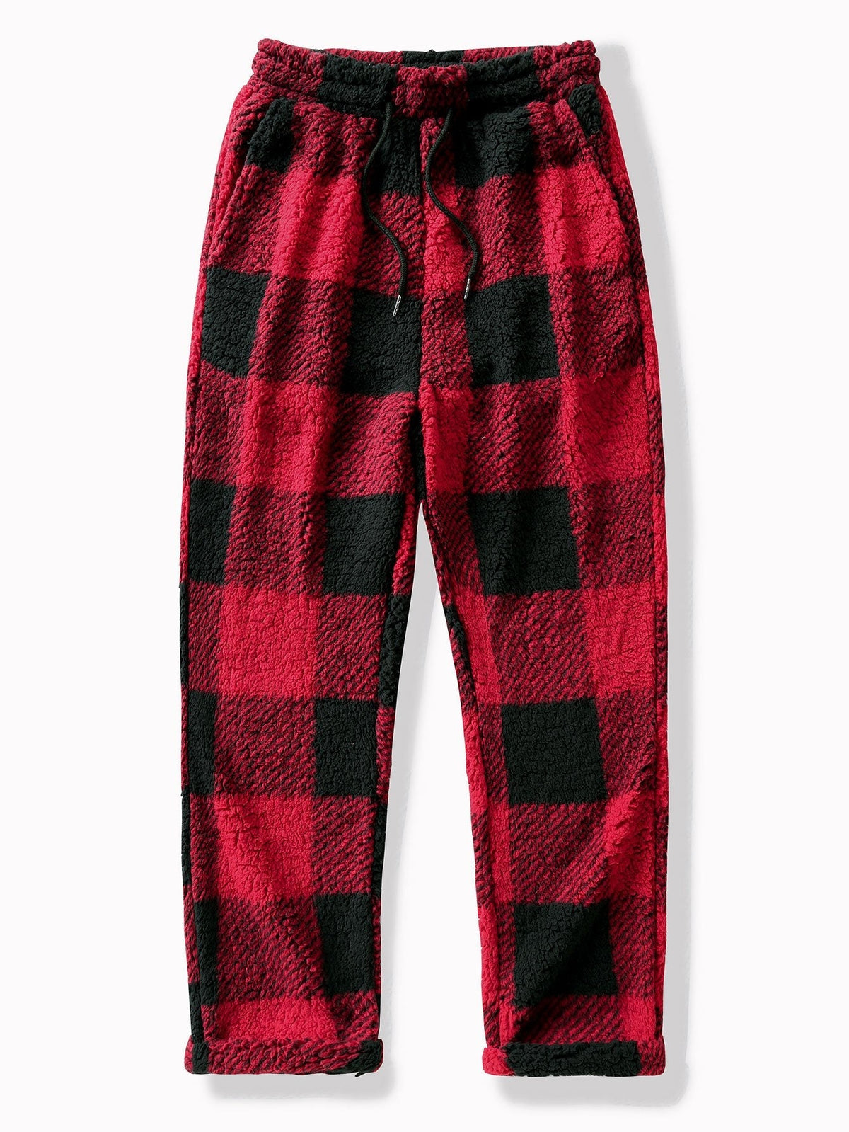 Cedric | Men’s Plaid Teddy Trousers