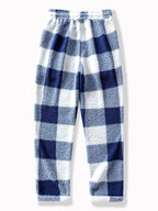 Cedric | Men’s Plaid Teddy Trousers