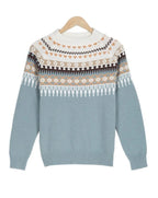 Sarah | Women’s Fair Isle Round Neck Sweater