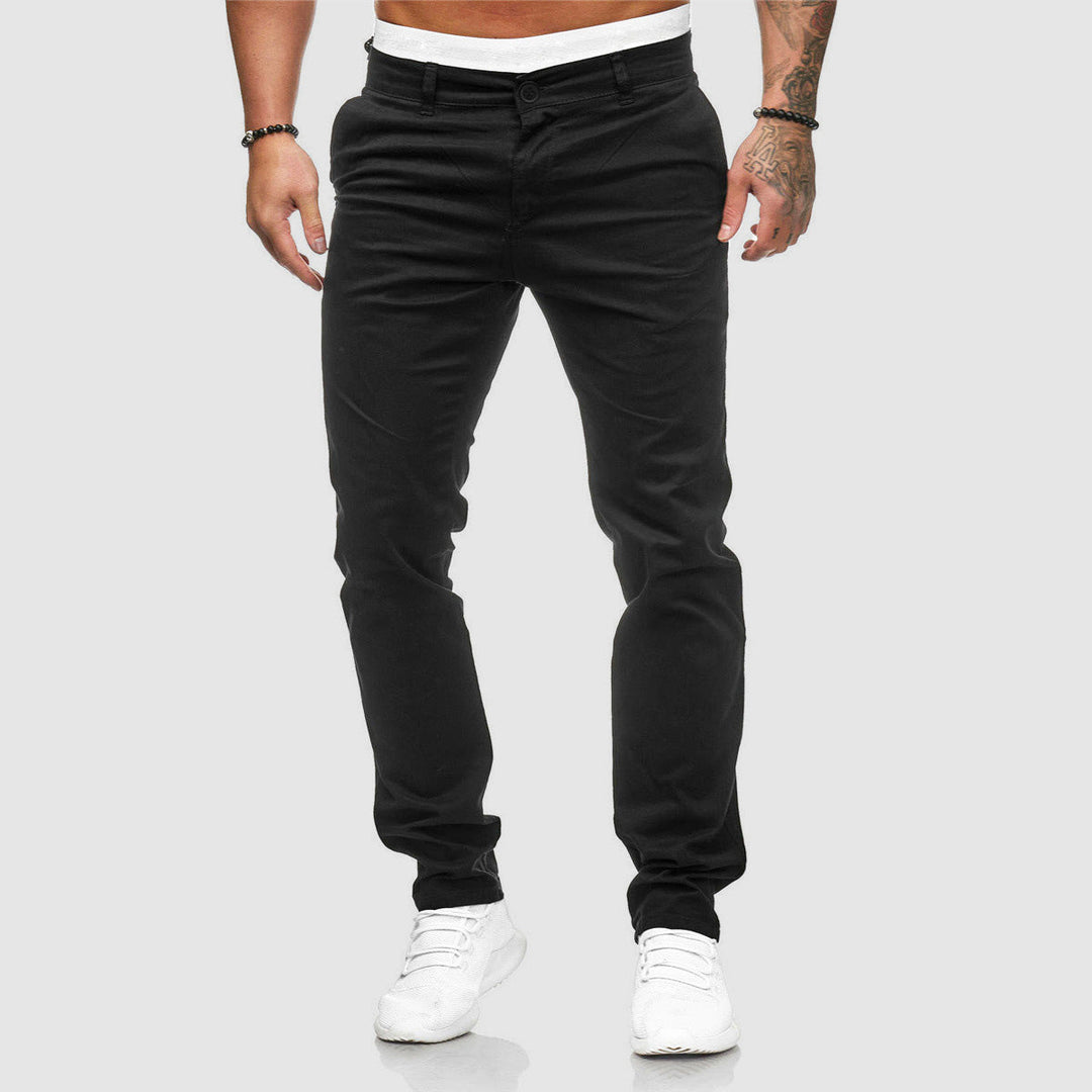 Men's office wear trousers styled for a smart casual look