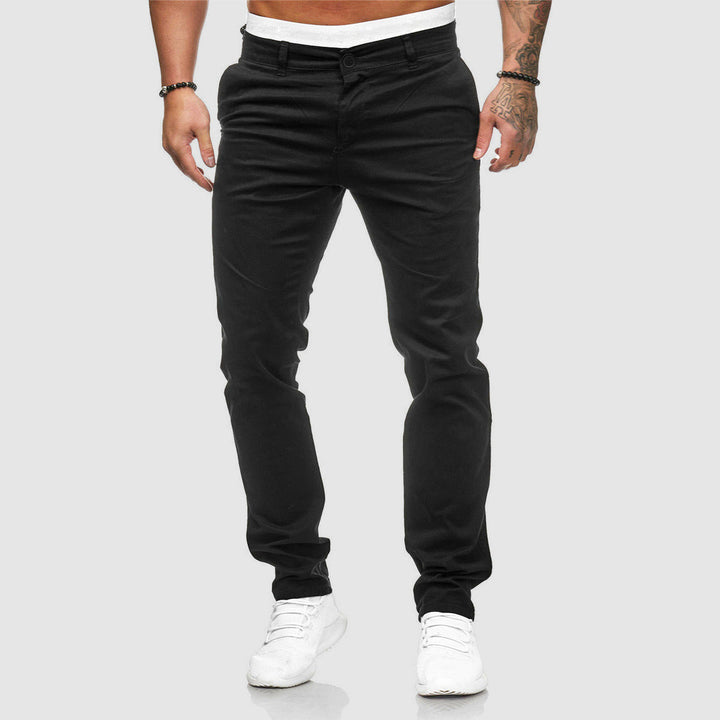 Men's office wear trousers styled for a smart casual look