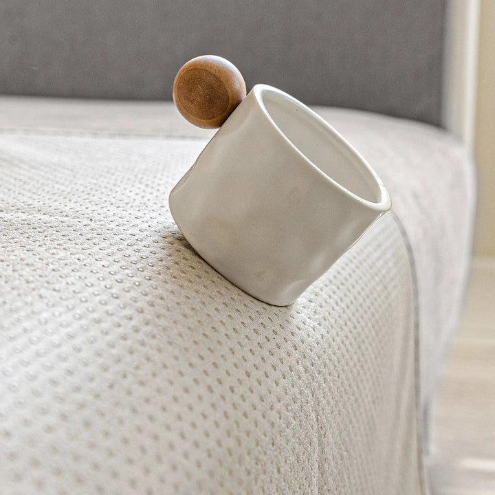 Universal furniture protector showing secure non-slip backing material