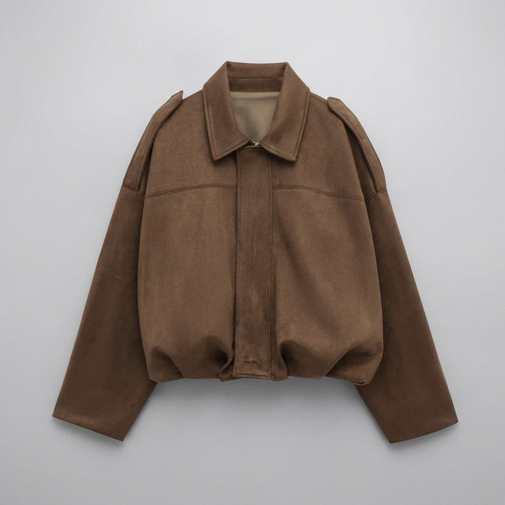 Tailored waist stylish outerwear piece for women casual wear