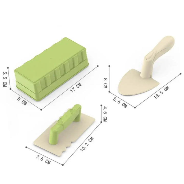 Kids beach sand toy set with mini spade for outdoor play and gardening
