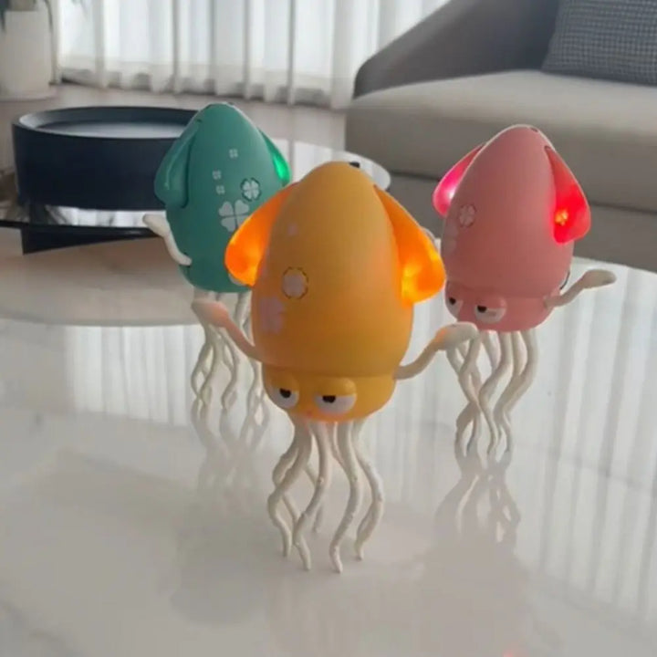 Interactive kids musical dancing octopus toy with colorful flashing lights