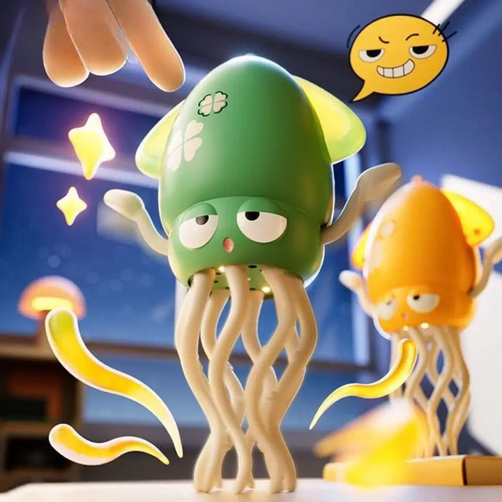 Close-up of the fun interactive kids toy featuring multi-colored design
