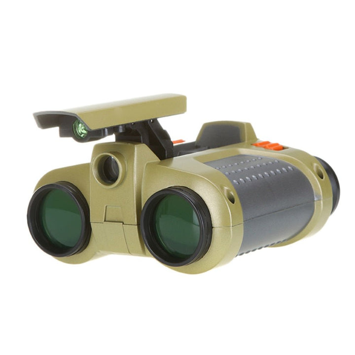 Child using night vision binoculars for hiking and exploration