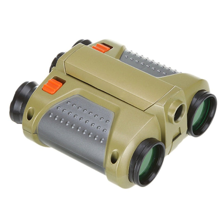 Close up of kids night vision binoculars adventure toy gear