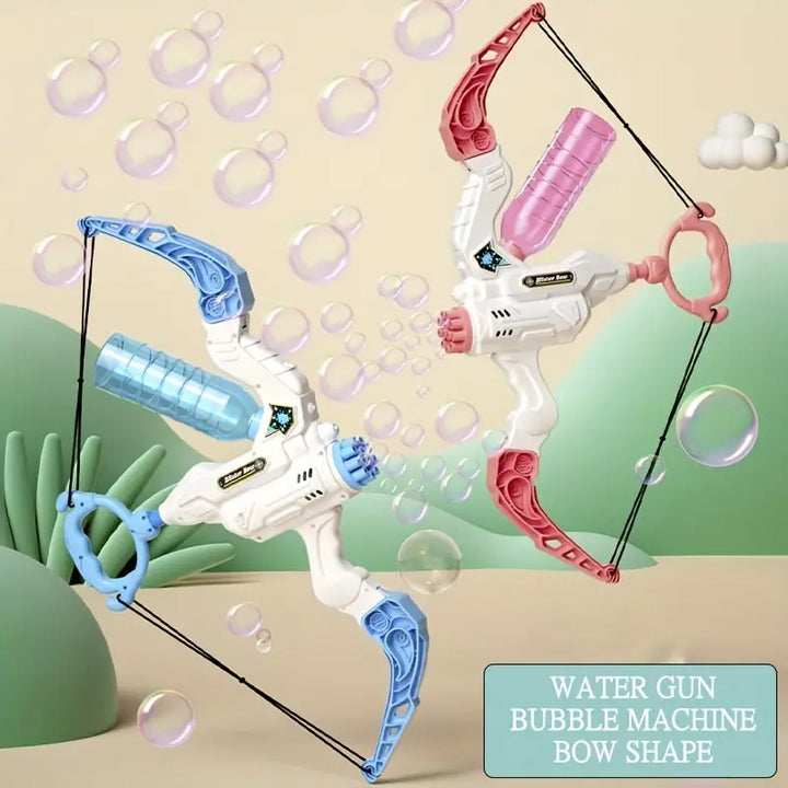 Packaging and full set of the kids outdoor active play bubble machine toy