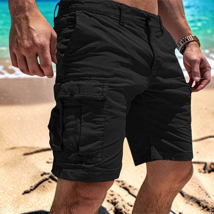 Mens cargo shorts styled for outdoor activities and everyday wear