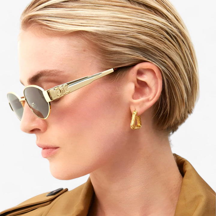 Women's stylish UV protection sunglasses with a chic acetate frame