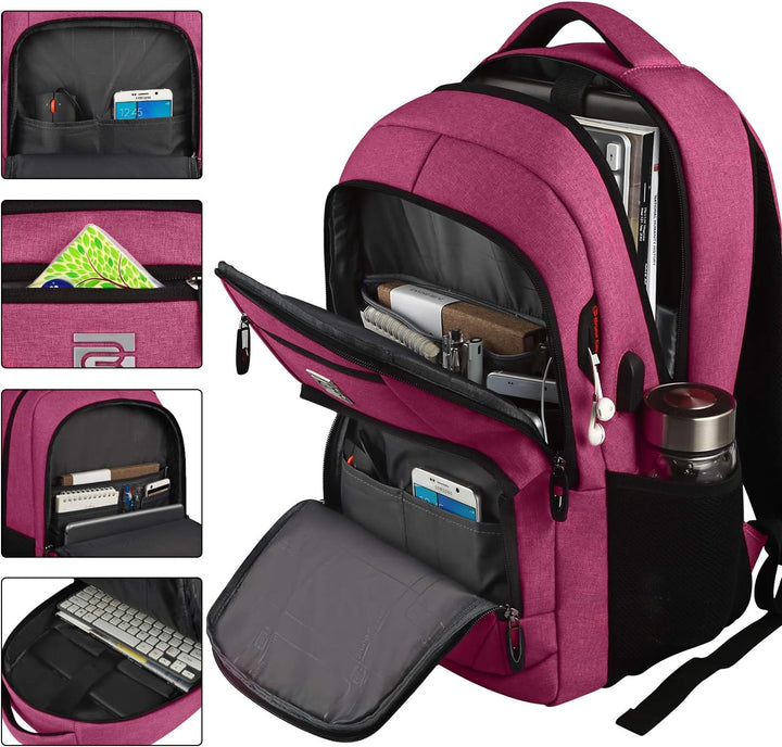 Ergonomic padded strap detail of unisex laptop backpack