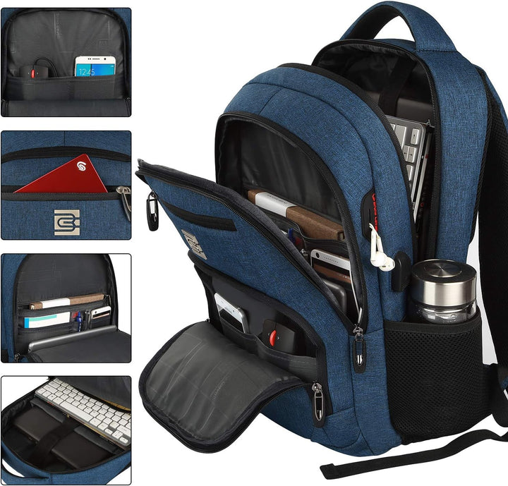 Anti-theft travel backpack featuring secure hidden zipper pocket