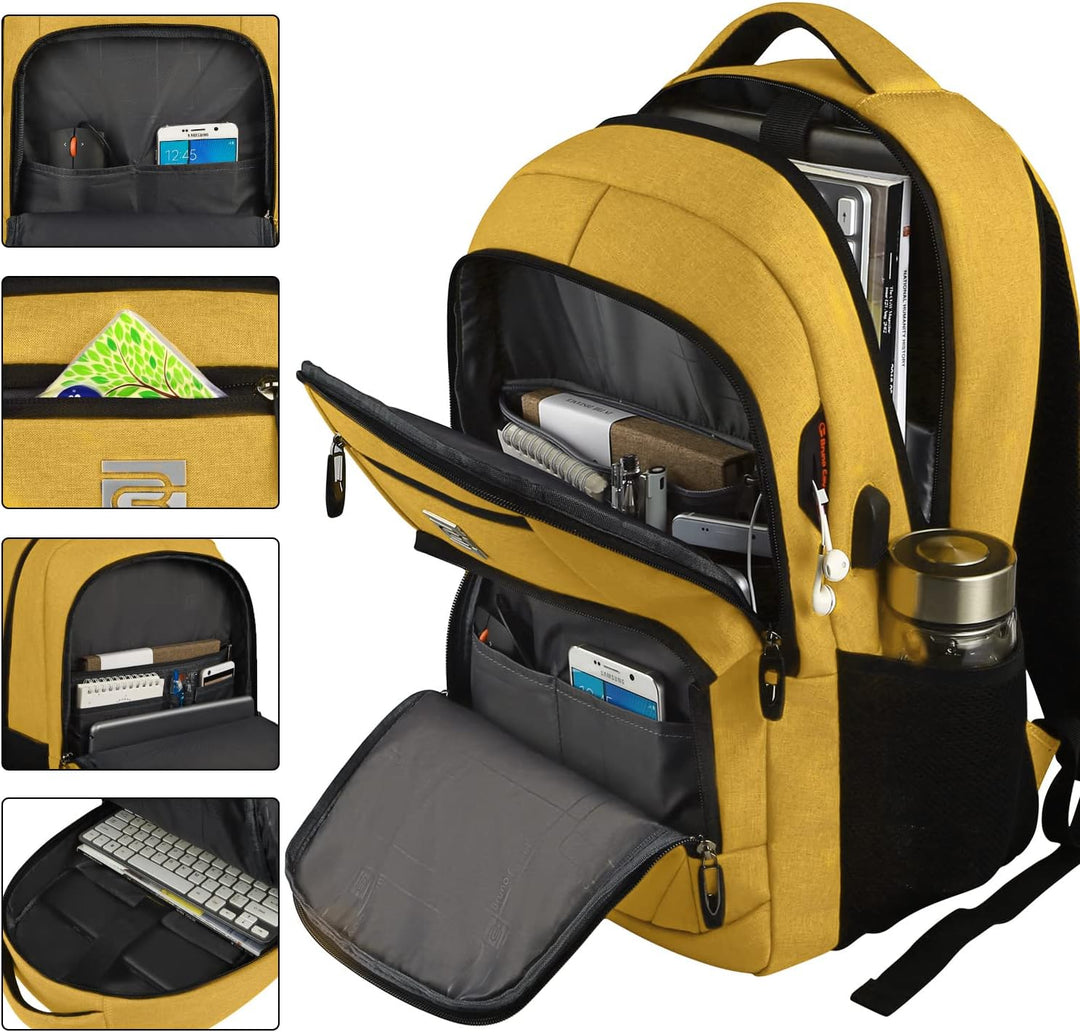Unisex business backpack showcasing minimalist aesthetic design