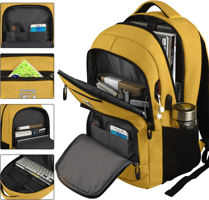 Unisex business backpack showcasing minimalist aesthetic design