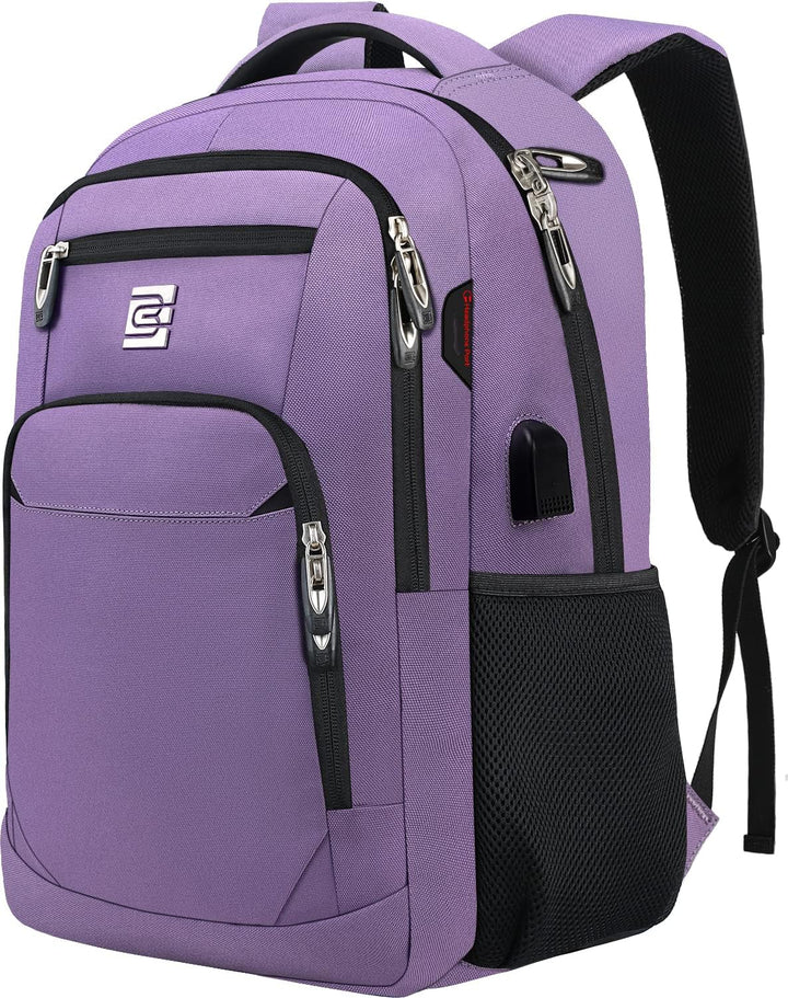 Modern anti-theft backpack styled for college students and professionals